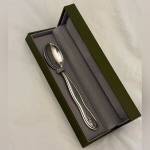 Excellent condition. Christofle bunny rabbit silver plated baby spoon.